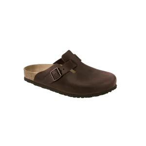 Toffel Birkenstock Boston LEOI, Smal läst - Mörkbrun Unisex