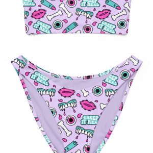 Creep It Real Bandeau Bikini