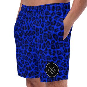 FCK Logo Blue Leopard Badshorts