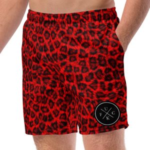 FCK Logo Red Leopard Badshorts
