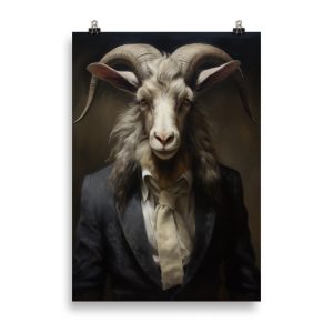 Victorian Goat Poster