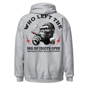 Bag Of Idiots Hoodie Grå